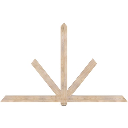 Ekena Millwork Kennewick Smooth Timber Gable Bracket, Douglas Fir, 108"W x 68"H x 3 1/2"D x 5 1/2"F, 15/12 Pitch GBW108X68X0406KEN00SDF